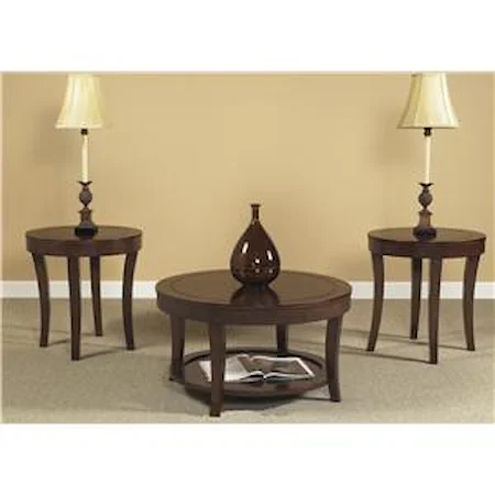 3 Pack Occasional Tables with Saberd Legs